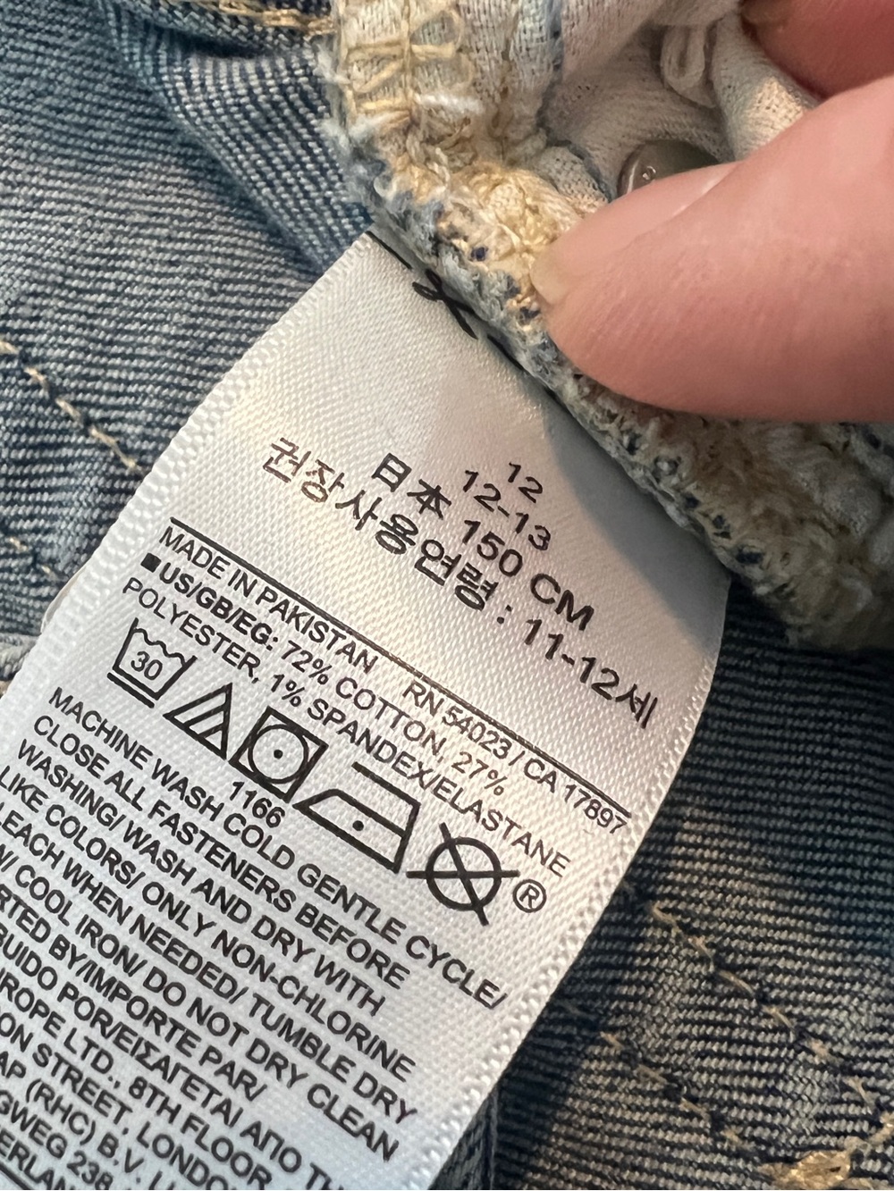 ⁠GAP Kids Light Wash '70s Flare Jeans Size Youth 12⁠ - Picture 10 of 10
